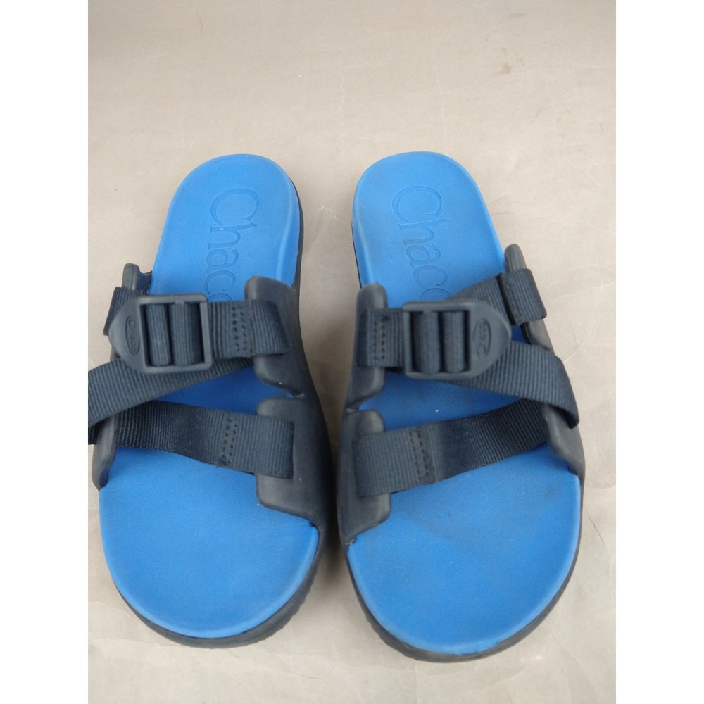 Chaco‎ Chillos Slide Sandals - Blue - Kids Youth Size 4 - Picture 3 of 12